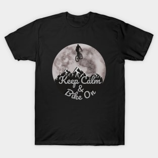 Keep Calm & Bike on.Retro bicycle T-Shirt